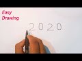 How to draw Love Birds step by step cute and easy | Easy drawing Love Birds by number 2020