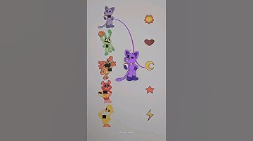 Smiling critters3 paper matching line puzzle play🧩