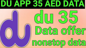 How can I activate du 35 data package?