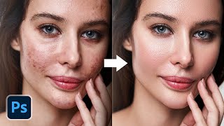 3 Superfast Ways to Auto-Repair Skin + Free Actions! - Photoshop Tutorial screenshot 2