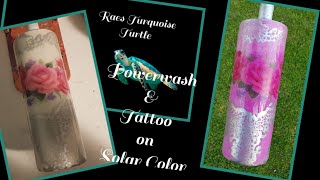 Powerwash over Color change Tattoo Tumbler