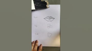 easy way to draw lips (tutorial)#viral #youtubeshorts