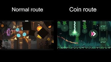 Deepvine Pass by J735: Coin Route vs Normal Route (Comparison) | Geometry Dash