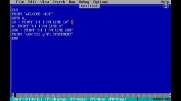 Qbasic Programming in Hindi GOTO Statement IN QBASIC PART 7