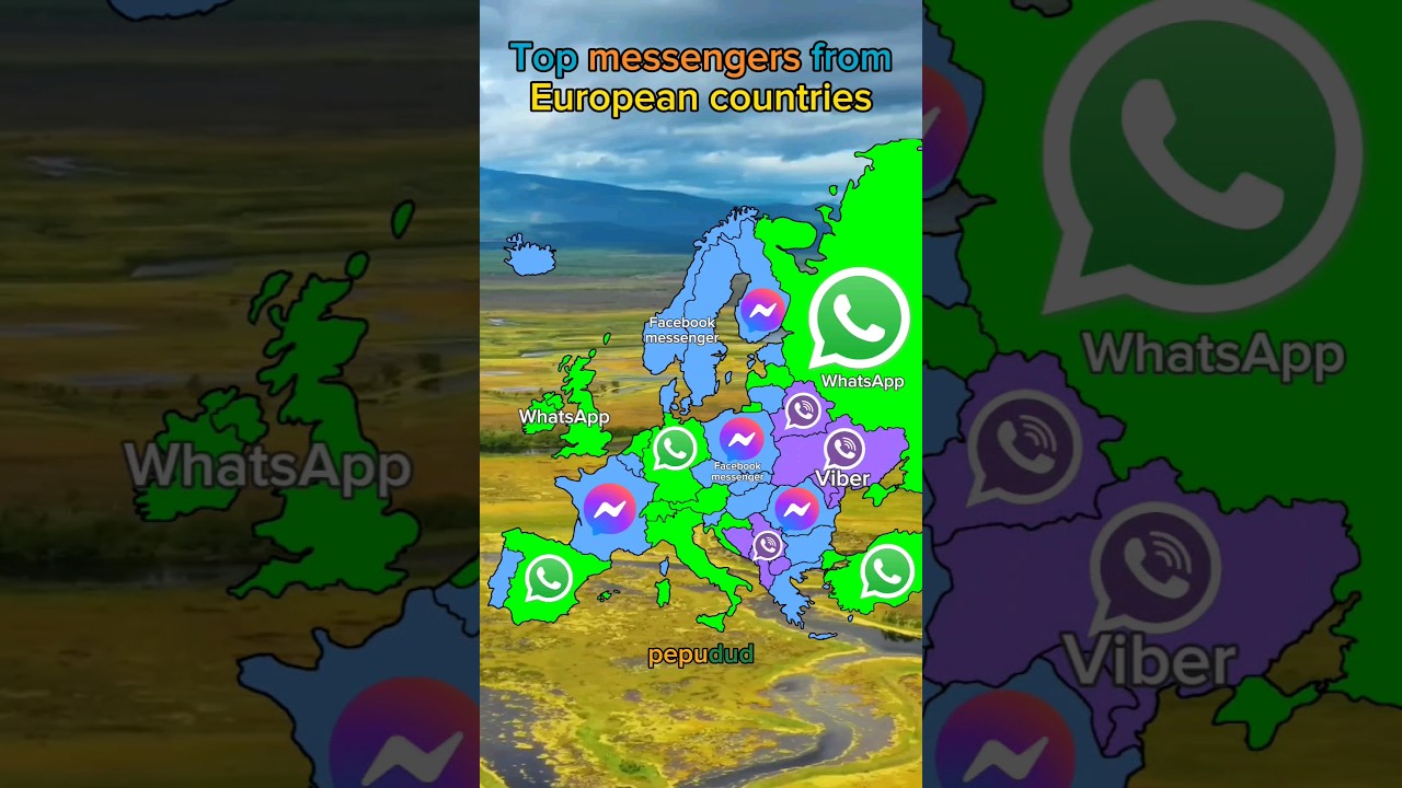 Top messengers from European countries 