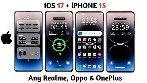 How To install iOS 17 Any realme and Oppo Smartphone ! Like official iPhone 15 😱