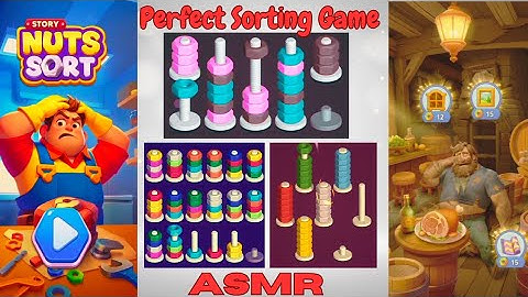 Nuts Sort- Story 1! #playwithme #nutssort #asmrgaming  #walkthrough