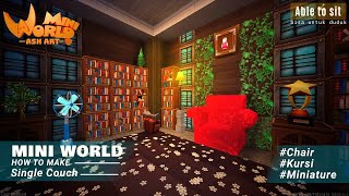 Mini World Block Art : Tutorial - How To Make A Chair / Single Couch