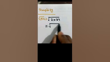 How to simplify square root? #simplify #squareroot #maths #mathematics #education