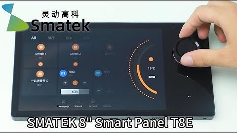 SMATEK 8" T8E KNX POE Android Smartlife Wifi Zigbee Smart Home Automation Control Display Screen OEM