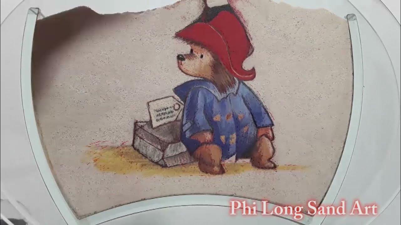 Teddy bear Sand Painting Sand Art Vietnam YouTube