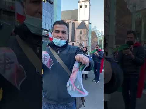 گردهمایی روز ننگین ۲۲ بهمن۱۴۴ تازی پرستی میهن پرستان در شهر کلن آلمان 