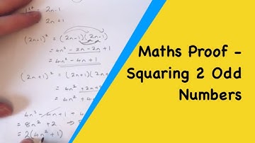 Prove Algebraically That The Sum Of The Squares Of Any 2 Positive Odd Integers Is Even (Maths Proof)