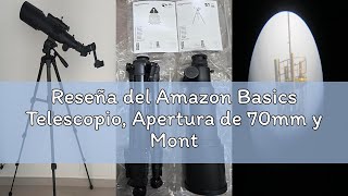 Reseña del Amazon Basics Telescopio, Apertura de 70mm y Montura AZ de 400mm, portátil con trípode, S