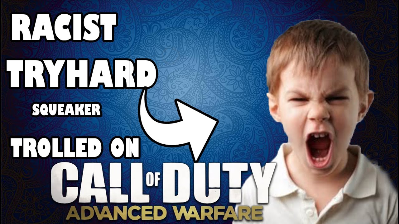 COD AW: RACIST TRYHARD SQUEAKER TROLLED!! COD ADVANCED WARFARE GUN GAME FUNNY MOMENTS!