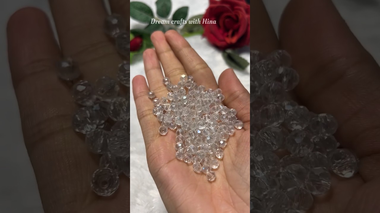 Diy crystal earrings / 😱 #shorts  #handmade  #dreamcraftswithhina #diy #youtubeshorts #earrings