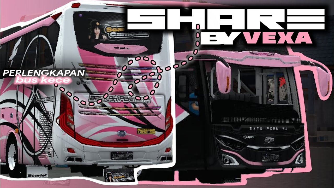 PERLENGKAPAN BUS KECE ‼️ STIKER BUSSID SALE TO FREE [INCLUDE PPL DAN PNG]