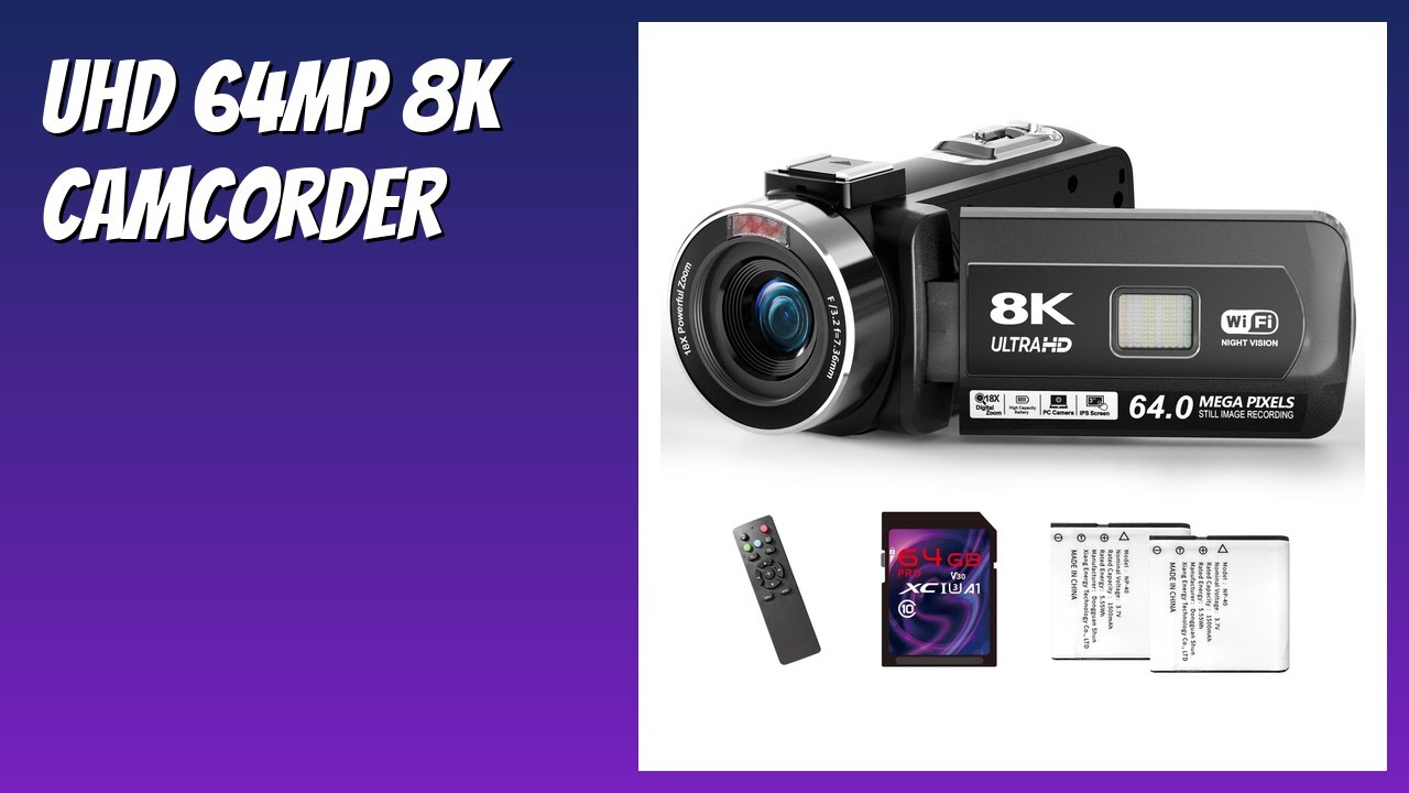 REVIEW (2026): UHD 64MP 8K Camcorder. Features - YouTube