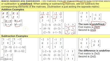 3 3 1 Finite Math   Adding Matrices and Real Number Multiplication