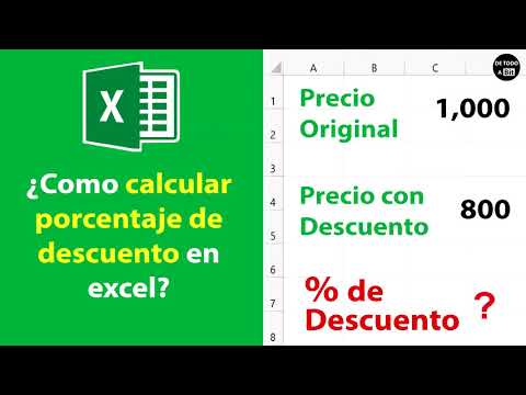 Calcular Porcentaje de Descuento en Excel - YouTube