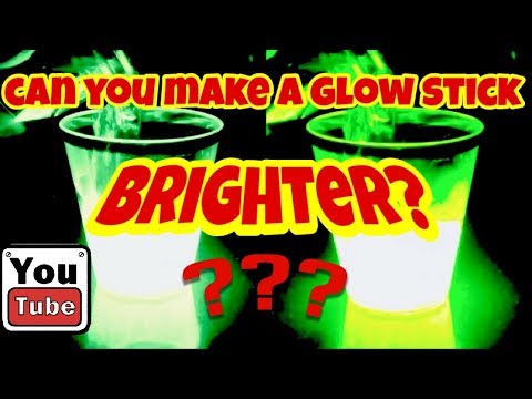 How To Make Glow Sticks BRIGHTER!