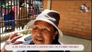 A 20 AÑOS DE LOS SUCESOS DE OCTUBRE NEGRO EN BOLIVIA