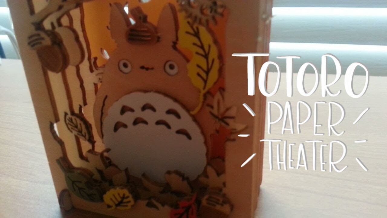 Totoro Diy Paper Theater Wood Style Youtube