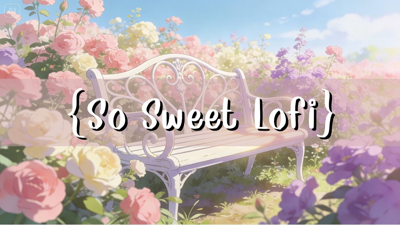 Valentine is here! - So sweet Lofi music - Relax in flower garden