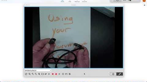 Setting up your document Camera - For Zoom or asynchronous video.