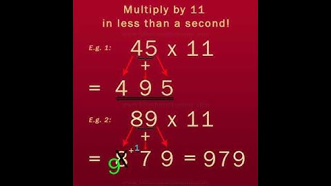 Easy method to multiply by 11