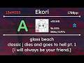 [Relax] | Ekori | glass beach - classic j dies and goes to hell [i will always] | 1788pp 96.55% 13❌