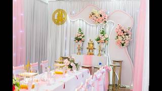 Trang Trí Gia Tiên - Gói Gia Tiên Trắng Hồng Cao Cấp