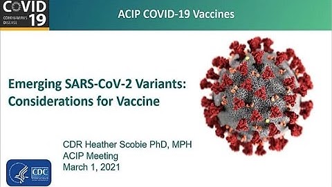 March 1, 2021 ACIP Meeting - SARS-CoV-2 Variants