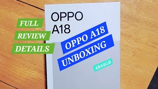 Oppo A18 Unboxing