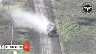 Ukraine war footage, Powerful Drone Strike MT LB Vehicle With Infanty On Top