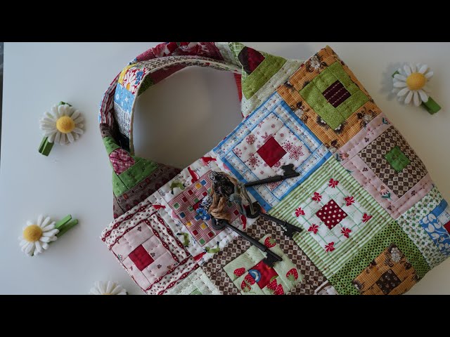 How to make a cute bag with an inner pocket / size 40cm x 30cm x