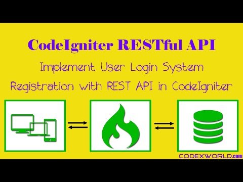 User Login and Registration with CodeIgniter REST API