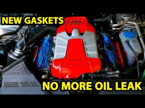 How To Replace Valve Cover Gaskets On The Audi S4 B8 | Colour Change On Covers Looks Great