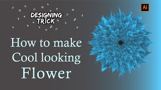 How to make a Cool looking Flower by Blending shapes on Illustrator |Designing Trick|