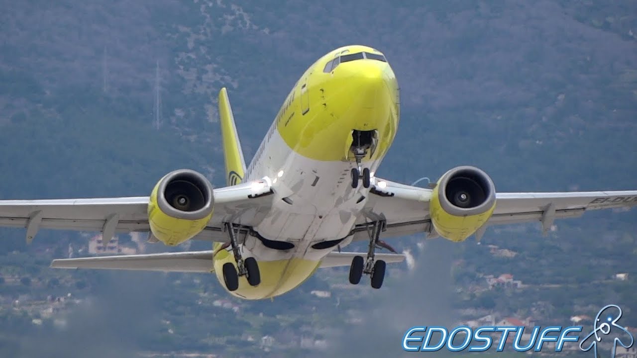Mistral Air - Boeing 737-3M8(QC) EI-DUS - Takeoff from Split airport SPU/LDSP