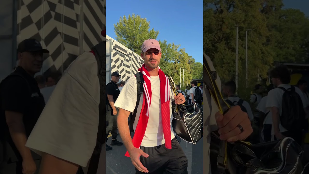 L'arrivée des Parisiens au adidas campus, pour le stage de pré-saison !
