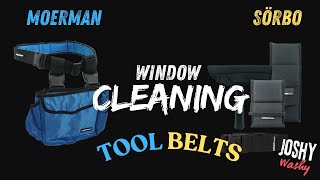 Window cleaning tool belts 