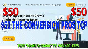 TCP THE CONVERSION PROS 2020