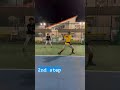 Open stance backhand