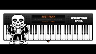 Undertale OST 015 - sans. Virtual Piano Sheets