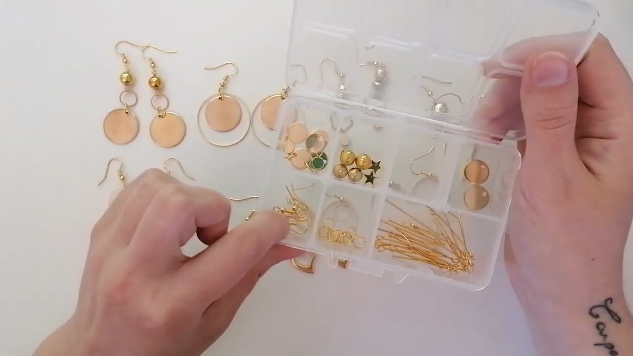 Kit DIY Bijoux 3600 Pièces - Pour Création Boucles D'Oreilles