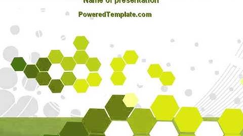 Yellow Cells PowerPoint Template by PoweredTemplate.com