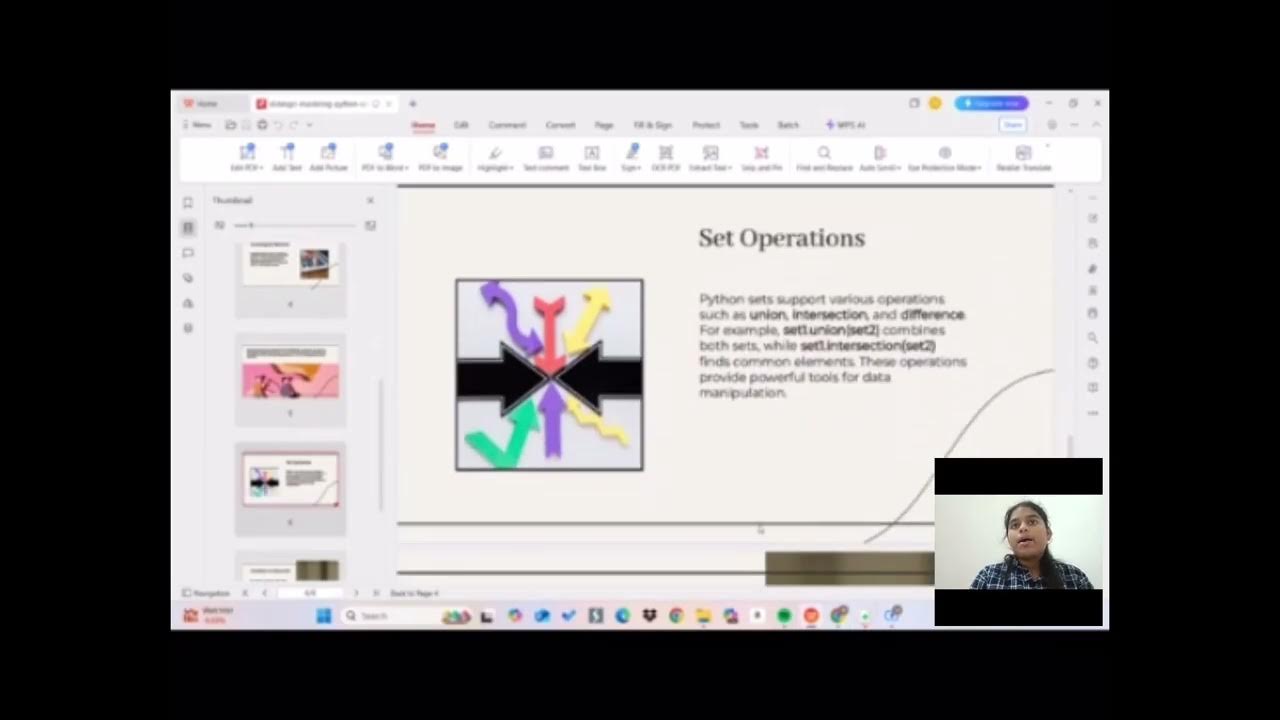 Sets - Creating, Accessing (Indexing, Slicing), Updating (Insertion ...