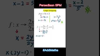 fungsi sonsang / inverse function #addmath