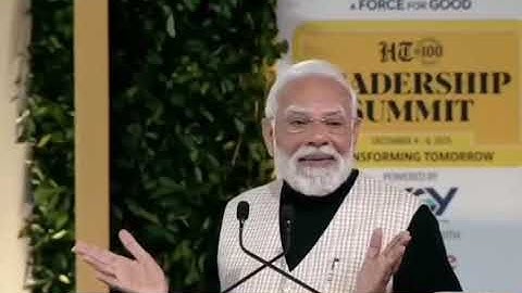 Hon’ble Prime Minister, during his address at the HT Leadership Summit